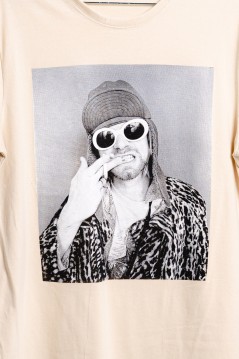 Estradagante|PLAYERA CREMA, KURT COBAINEstradaganteHOMBRE