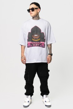 Estradagante|PLAYERA BLANCA OVERSIZE, BLACK BANDANAEstradaganteHOMBRE