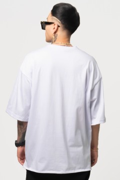 Estradagante|PLAYERA BLANCA OVERSIZE, BLACK BANDANAEstradaganteHOMBRE