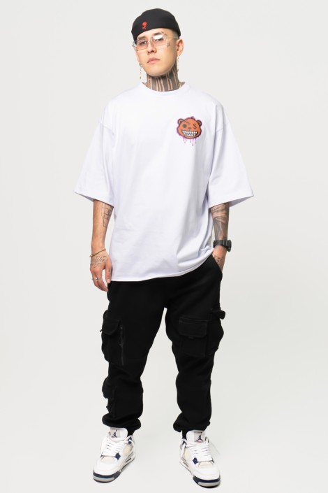 Estradagante|PLAYERA BLANCA OVERSIZE, BAD BEAREstradaganteHOMBRE