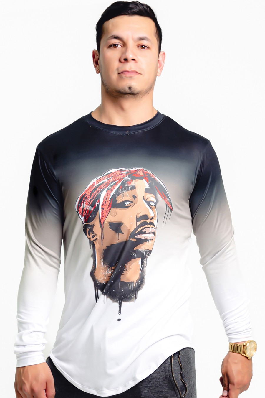 PLAYERA MANGA LARGA, TUPAC