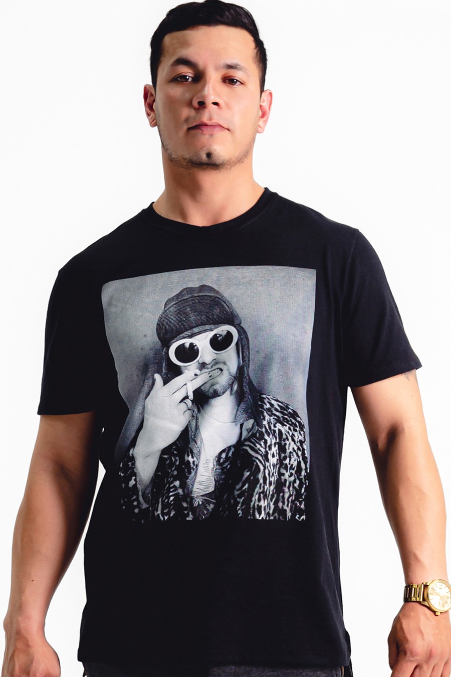 PLAYERA NEGRA, KURT COBAIN