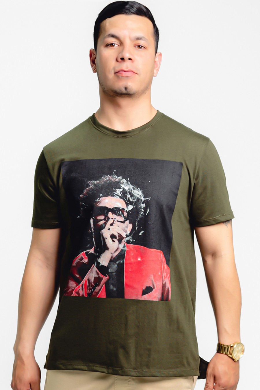 Estradagante|PLAYERA VERDE MILITAR, THE WEEKNDEstradaganteHOMBRE