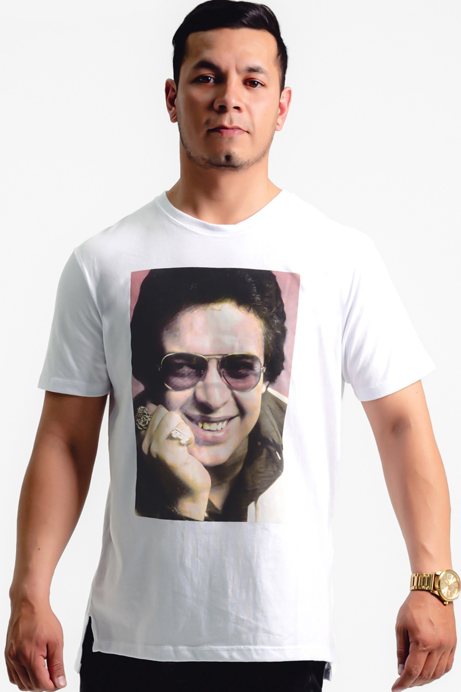 PLAYERA BLANCA,HECTOR LAVOE