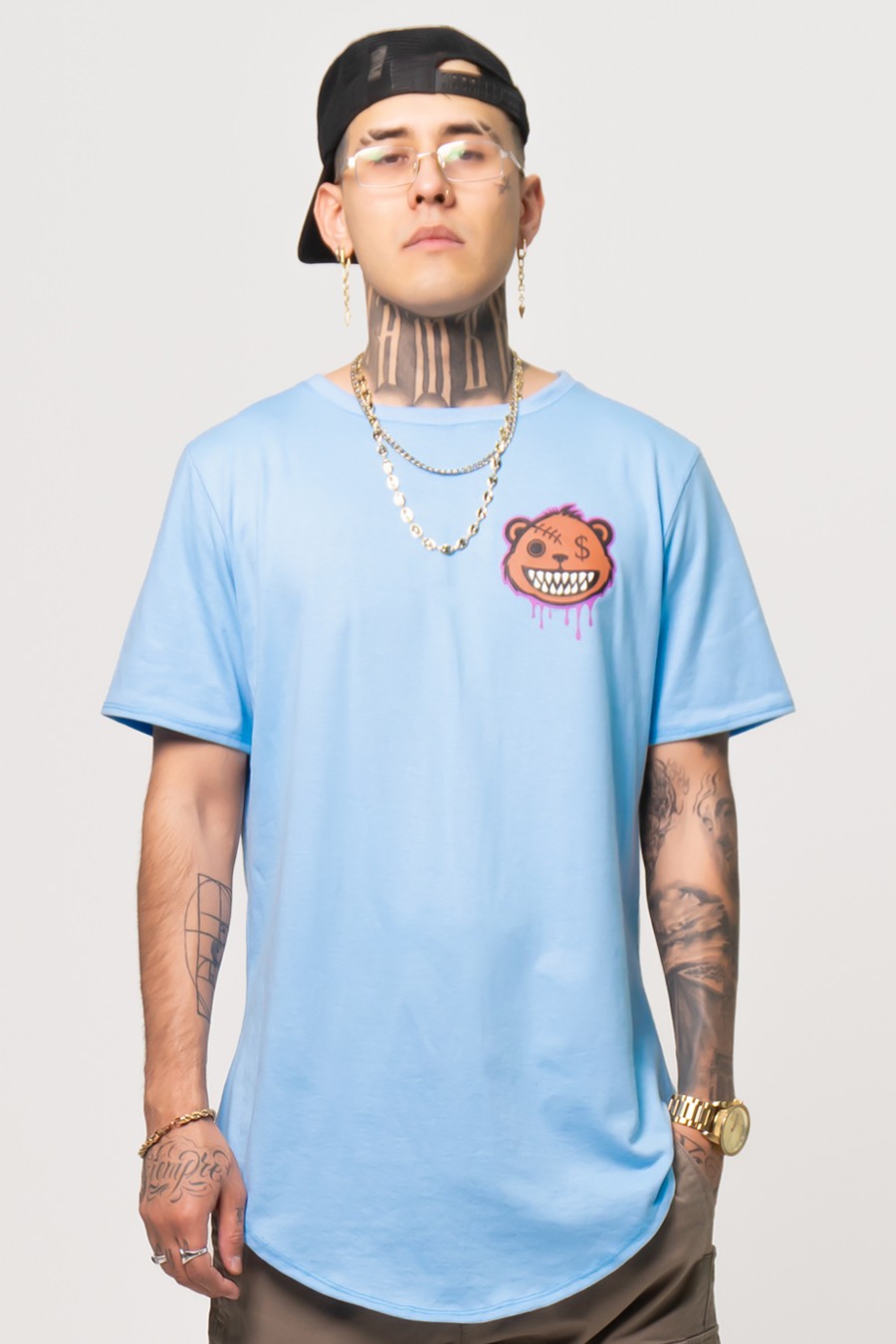 PLAYERA AZUL CIELO, BAD BEAR