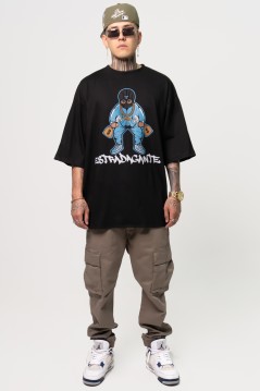 Estradagante|PLAYERA NEGRA OVERSIZE,MONEY BAGEstradaganteHOMBRE