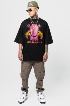 Estradagante|PLAYERA NEGRA OVERSIZE, GUNS & MASKEstradaganteInicio