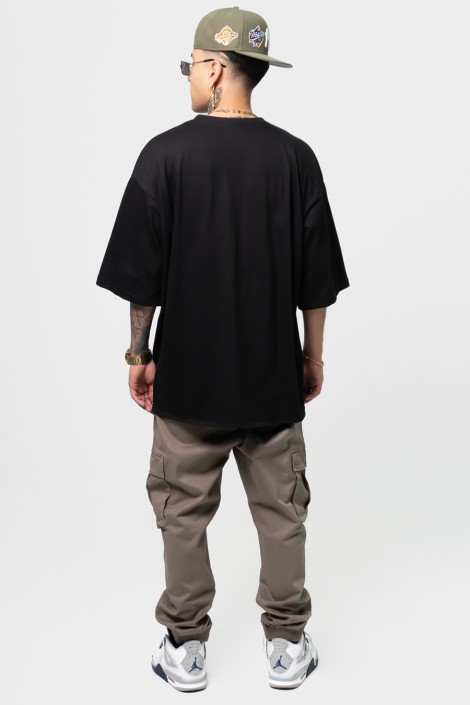 Estradagante|PLAYERA NEGRA OVERSIZE, DIRTY LEANEstradaganteHOMBRE