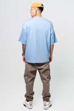 Estradagante|PLAYERA OVERSIZE AZUL CIELO, BABY GANSTEREstradaganteHOMBRE