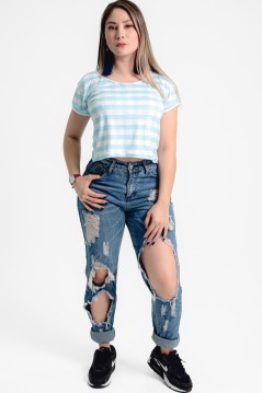 Estradagante|CROP TOP CUADROSEstradaganteMUJER