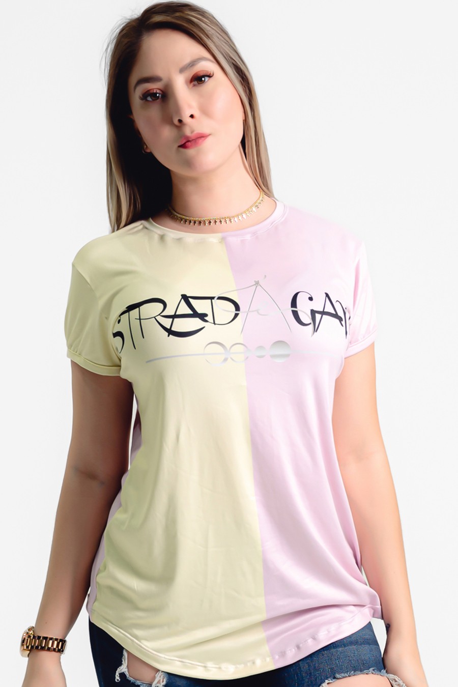 Estradagante|PLAYERA BICOLOREstradaganteMUJER