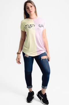 Estradagante|PLAYERA BICOLOREstradaganteMUJER